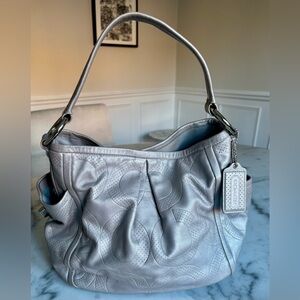 Coach Parker Perforated Leather Op Art shoulder bag | Y2K Style